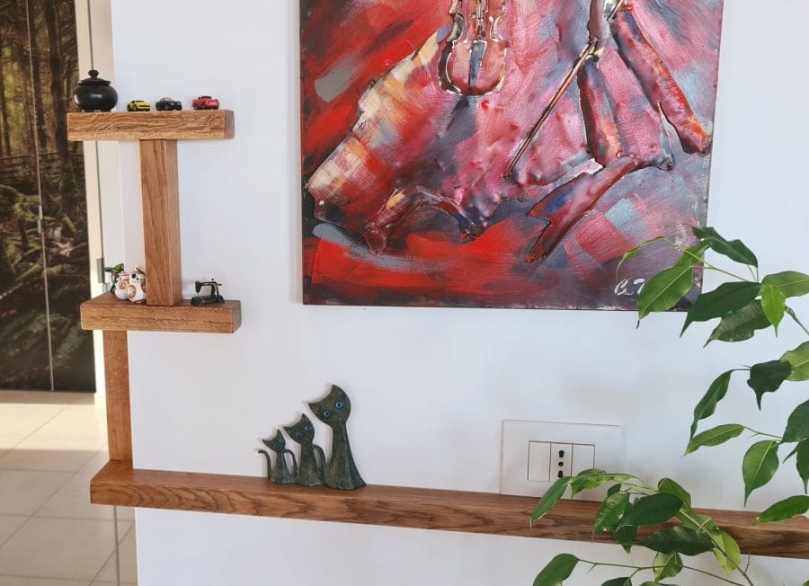 Custom wall shelves