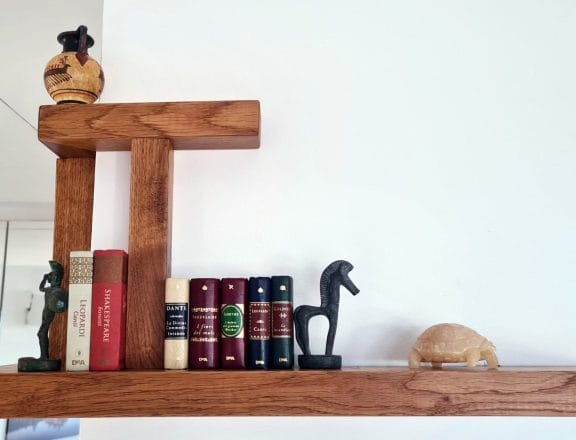 Custom wall shelves