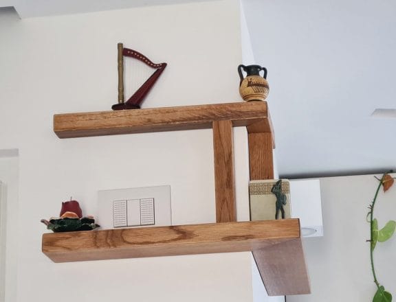 Custom wall shelves