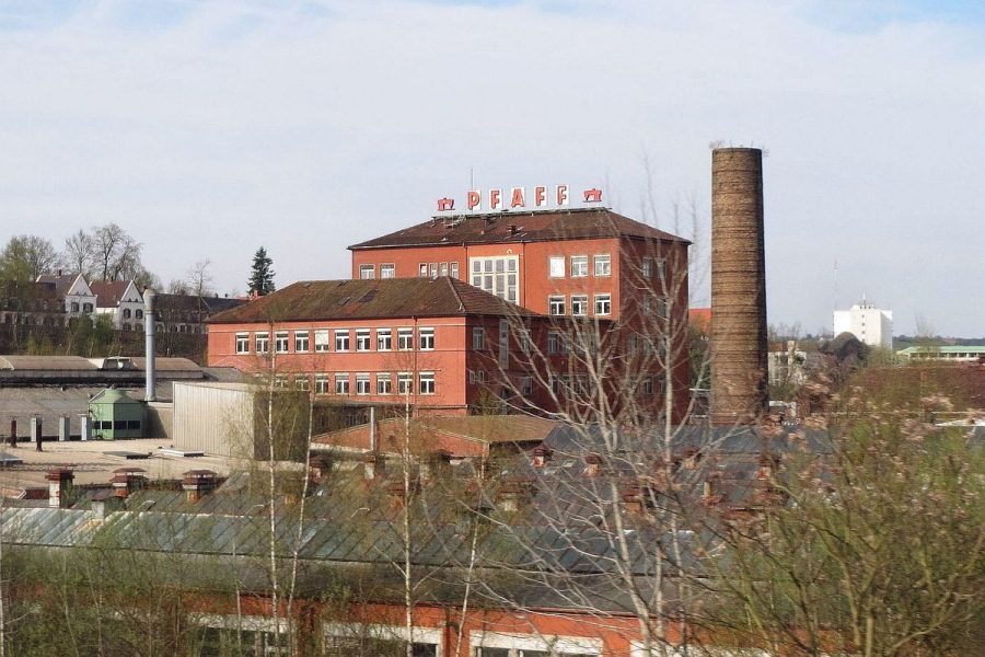The former Pfaff administration building in Kaiserslautern, from Wikimedia Commons