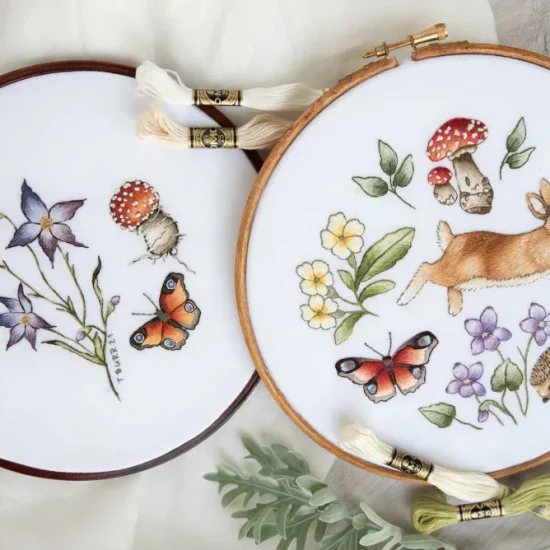 Trish Burr's needlepainting work