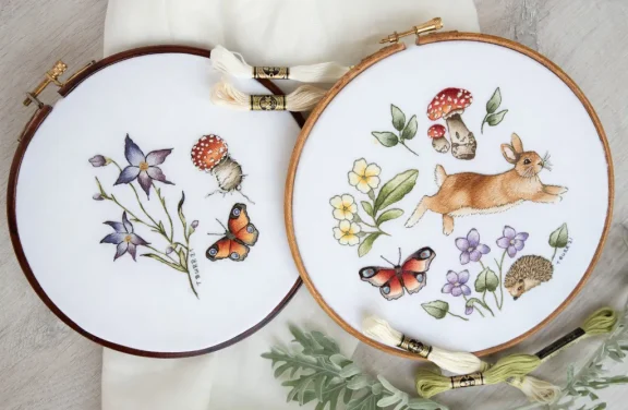 Trish Burr's needlepainting work