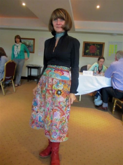 Owen Kelly's "Memory Skirt" on a lady