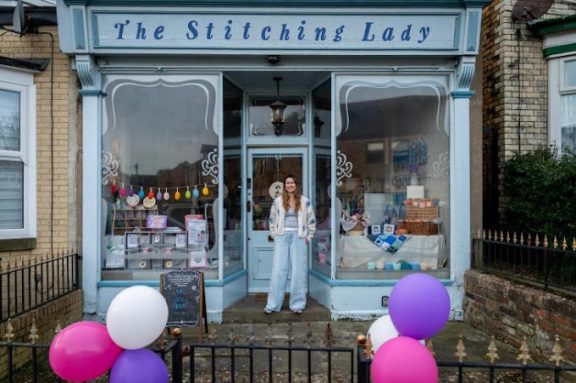 The Stitching Lady, Scarborough (UK)