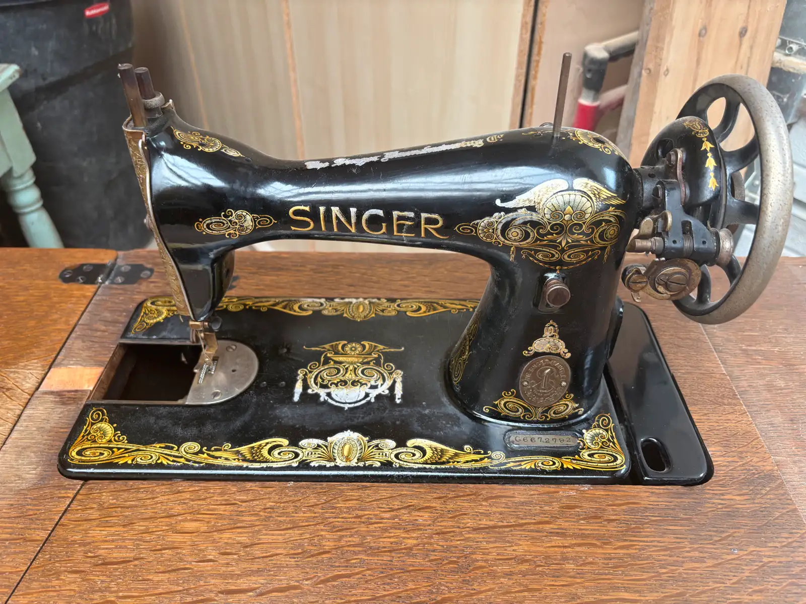 Singer decal set Gold Wings