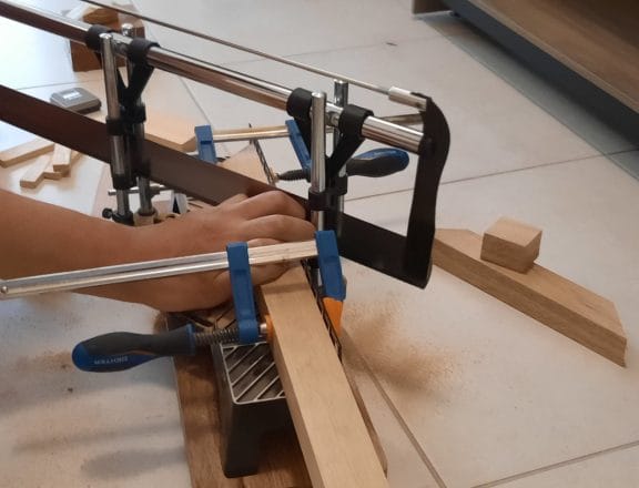 Making our custom wall shelves