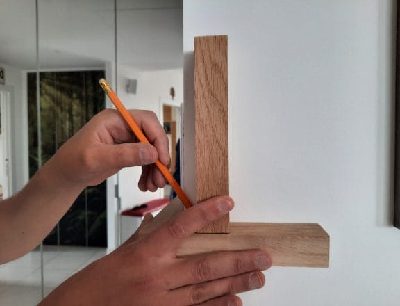Making our custom wall shelves
