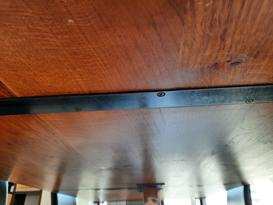 Modular tables set: our kitchen table, underside