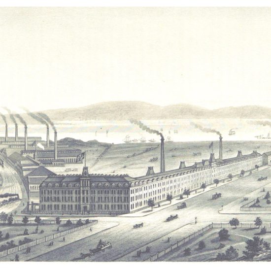 The Singer Elizabethport factory in 1876