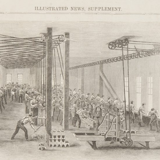 Singer factory in New York, probably New York Centre Street