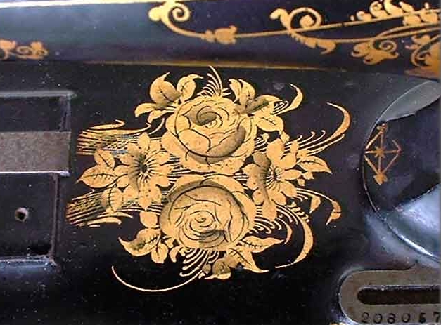 Singer decal set Roses and Scrolls