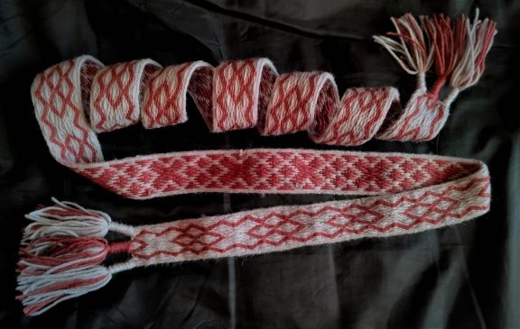 Tablet woven band handmade by Hilda Arts & Crafts