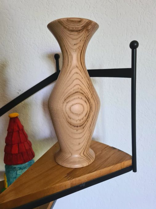 Wood turned Chestnut vase