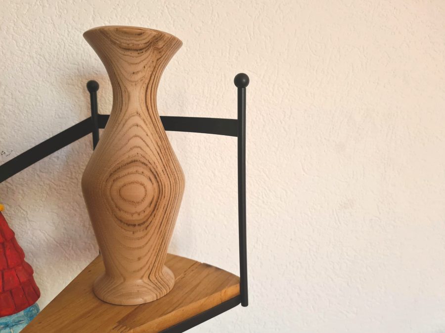 Wood turned Chestnut vase