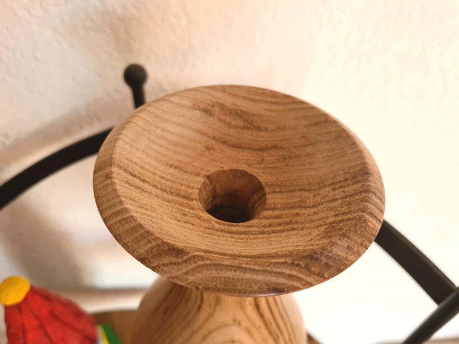 Wood turned Chestnut vase
