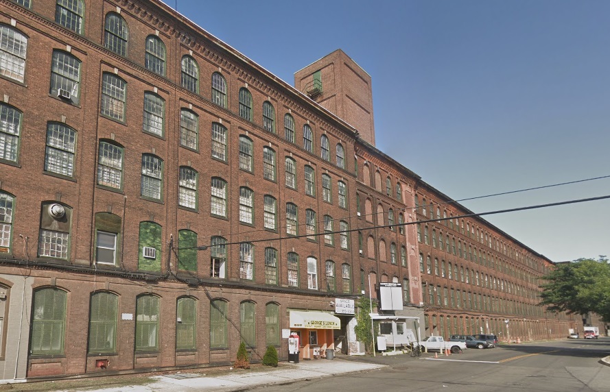 The original brick building built by Singer at the Elizabethport factory as it still stands nowadays