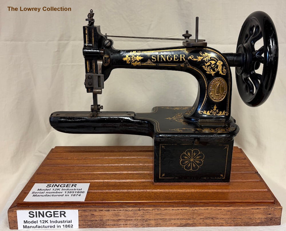 Singer decal set Acanthus Leaves Industrial Variant