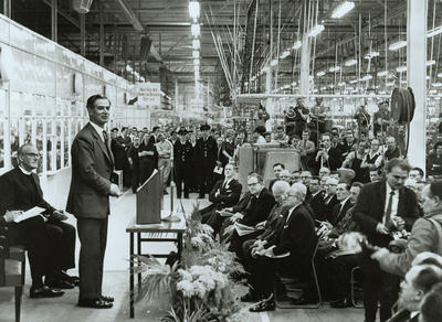 High Volume Domestic Building opening by Lord Polwarth, Chairman of the Scottish Council (Development and Industry), 23 November 1964